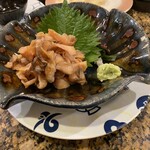 Sushidokoro Kaku - 赤貝ヒモ：どつさり。まあまあ新鮮、コリコリ。高級店とは違うけどつまみに良し！