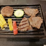 龍宮殿 - 主菜・鉄板焼き…国産牛みすじ♪