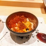 渋谷 すし仙 - 雲丹とイクラの小丼ぶり(3)