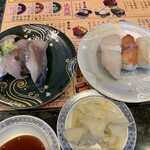 Kaisen Sushi Sushimatsu - 光り物３種と貝３種