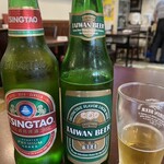 独一処餃子 - 青島ビール、台湾ビール