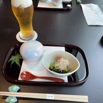 Takafuku - 茶碗蒸しと小鉢のお浸し