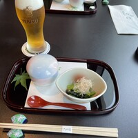 たか福 名古屋JRセントラルタワーズ店  - 茶碗蒸しと小鉢のお浸し