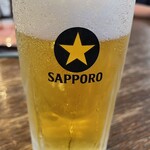 芝居茶寮 水羽 - お疲れ様の生ビール〜♪※税込600円