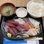魚勝 青野水産 - お刺身定食スタンダード1,180円