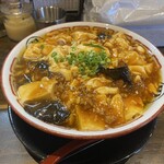 麺屋 次男坊 - 麻婆麺汁あり(¥930)+特盛(&100)
