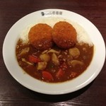 CoCo壱番屋 - 根菜鶏そぼろカレー＋クリームコロッケ