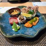 和食 清水 - 北海道産の酒肴5種