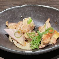 銀座 竹の庵 5丁目本店 - 若鶏炭火焼き　九条ネギソース