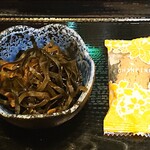 うーみや - うーみや 八重洲別邸 ＠日本橋 ランチ ラフテー定食に付く昆布の煮物とデザートのちんすこう