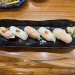 Tsukiji Hamashigezushi - 炙りセット