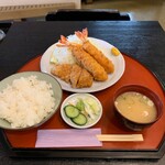Tonkatsu Shuraku Miyabi - エビフライ＆ロースカツ