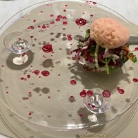 Maison DIA Mizuguchi - 高知県産カツオの藁焼き・赤ビーツ・新ショウガ 