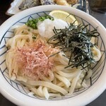 讃岐饂飩 恩家 - 醤油ぶっかけ大盛