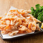 Fried river shrimp