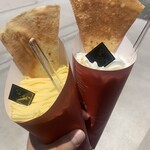 サニーズ 嘉麻店 - カスタード生クリームと生クリーム