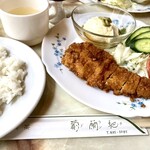 Buranchi - 日替わりランチ　チキンカツと寄せ豆腐