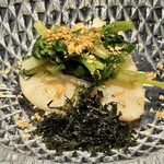 Nishiazabumanyou - 平貝と花山葵、佐賀海苔、胡麻