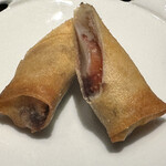 西麻布 万葉 - 春巻ブラッドオレンジゼリー