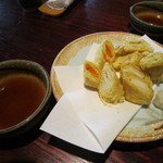 蕎肆 浅野屋 - 湯葉の天ぷらです