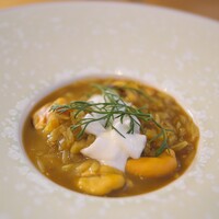 Point - ムール貝を米状のショートパスタと。