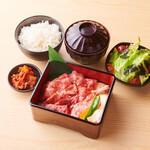 ★Japanese black beef marinated in sauce set meal