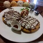 雪詩慕雲 - カフェモカパンケーキ。