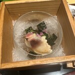 銀座 しのはら - 平貝　北寄貝　海苔