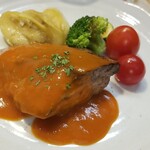 キッチン ブルー グローブ - 反対側から、オマールとピスクソースはたっぷり！