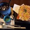 町家かふぇ - アイスコーヒー、ピザトースト