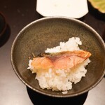 銀座ふじやま - ひしこ(さばをぬか漬け)ご飯