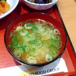 小平小川食堂 - みそ汁（¥100）