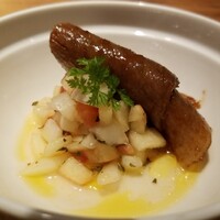 焼肉 うしみつ 恵比寿本店 - 鹿児島県の希少和牛の満熟和牛サーロイン(サルサソース)