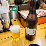 Tsuboya Horumon - 瓶ビールはキリン一番搾りの中瓶
