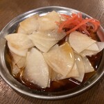 やきとん 大喜利 - 酢醤油大根(100円)