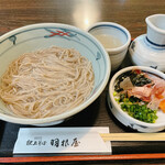 献上そば 羽根屋 本店 - 釜揚げそば