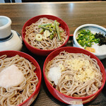 献上そば 羽根屋 本店 - 山菜・トロロ・天かすおろし