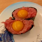 すし江戸 - うずら鉄火