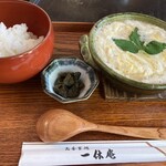 一休庵 柏葉 - 湯葉丼セット梅　湯葉丼+わさび椎茸