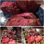 Yakitori Benkei - 牛サガリ様の肉厚が凄い上に焼き加減が絶妙です♪