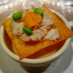 レストラン・セン - 蟹と雲丹をのせたカリフラワーのクリーム