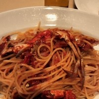 銀座イタリアン Fabi's  - ランチの渡り蟹トマトソースパスタ　（大盛無料）