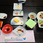 吉田家 - 翌日の朝食です。湯豆腐が木綿で美味しかったです
