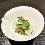新ばし 星野 - タコ、胡瓜、ミョウガの酢の物