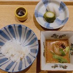 銀座うち山 - 鯛をのっけて