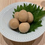 うどんと酒とお出汁と、 - うずらのぶっかけ漬け