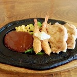 山水 - 山水定食　１５００円。