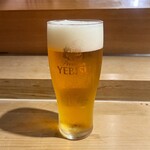 Izumi Zushi - 生ビール（ヱビスビール）