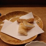 花いち - アオリイカと干し芋の天ぷら