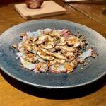 ビストロ ボンクール - タコのカルパッチョと生マッシュルーム